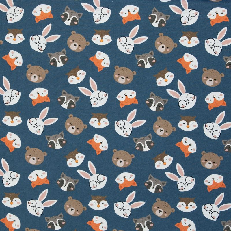 Dierenhoofdjes Gary  | provençaals blauw