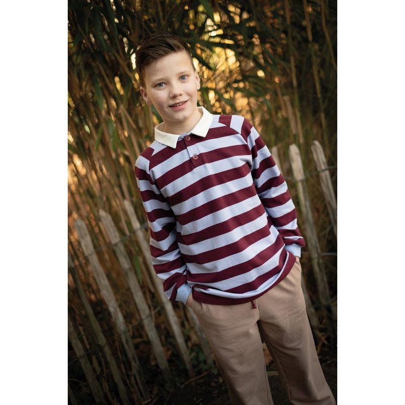 Sweater | strepen | bordeaux blauw