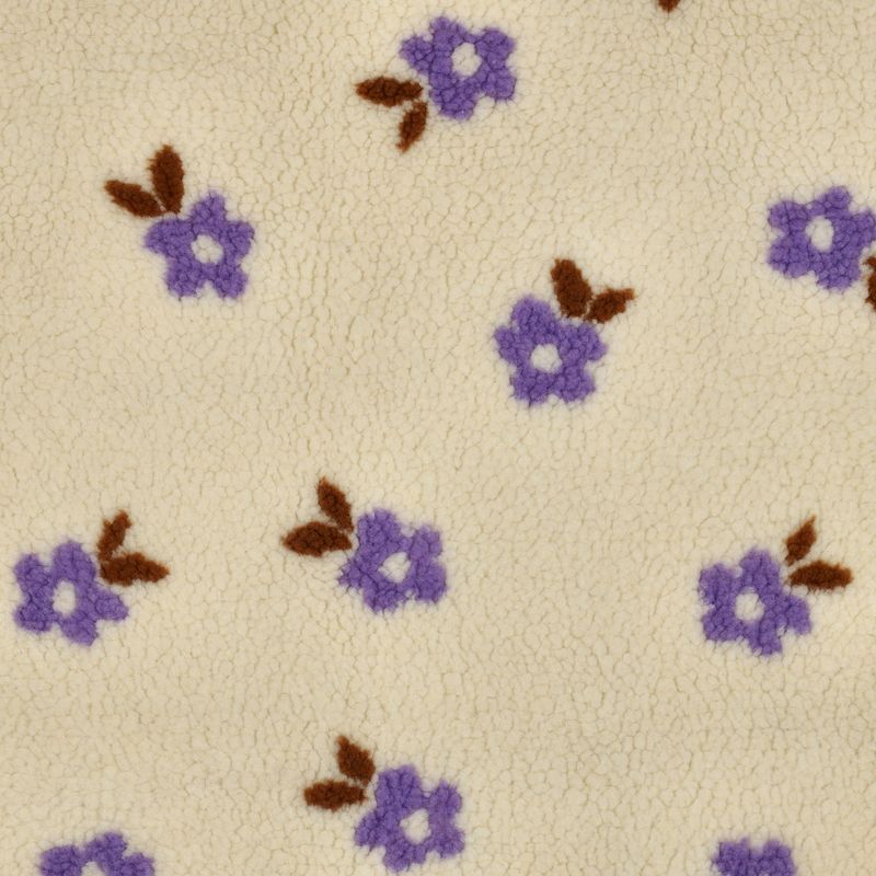 Teddy Jacquard  | flowers ecru