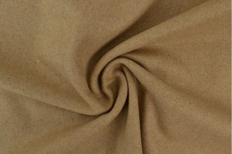 Mantelstof wool beige