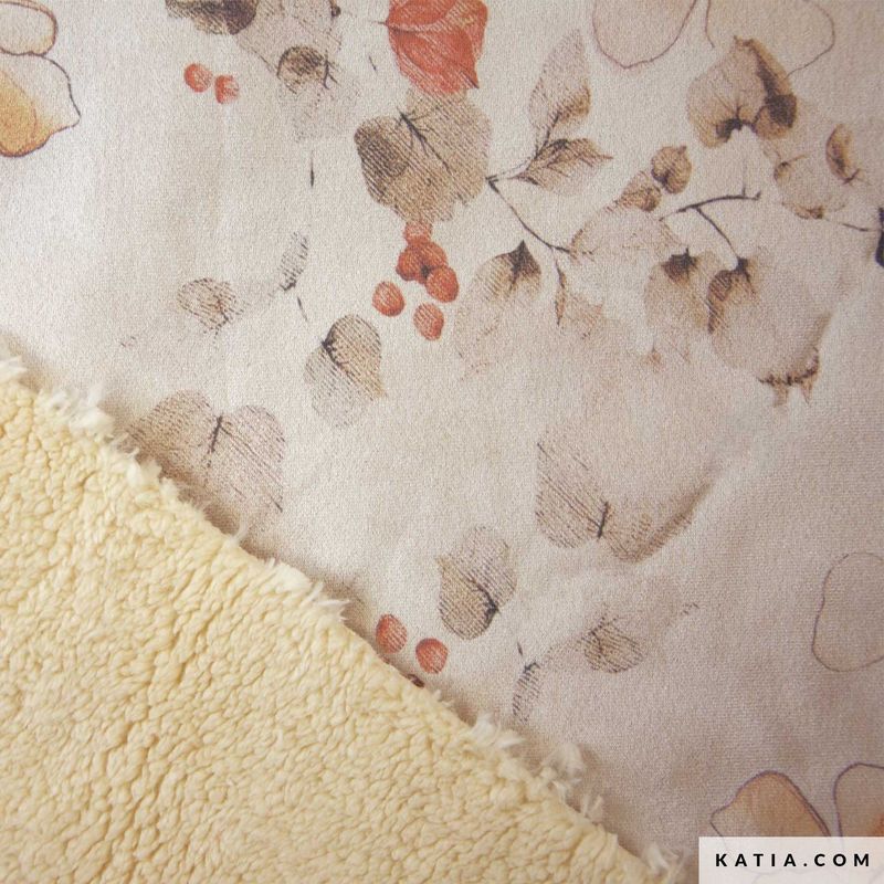 Sherpa bonded suede | bloemen creme