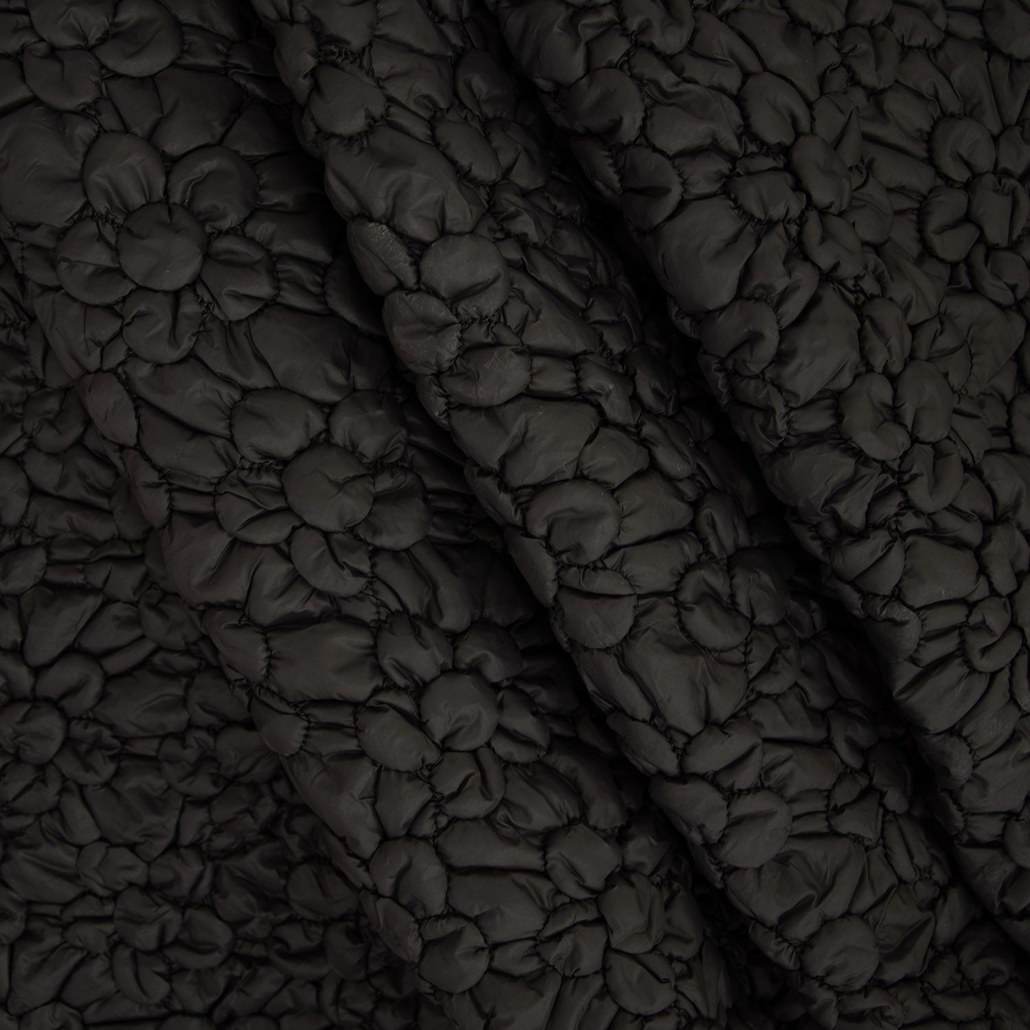 Flowers padded | zwart