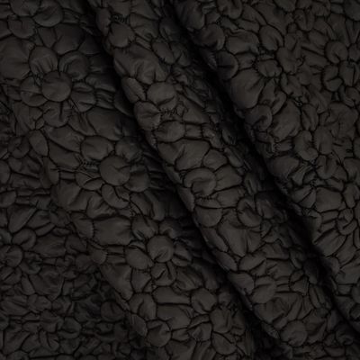 Flowers padded | zwart