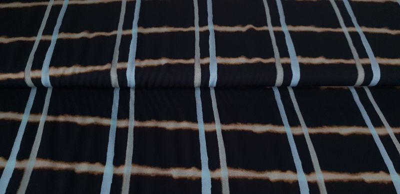 Viscose | abstract vierkant | blauw