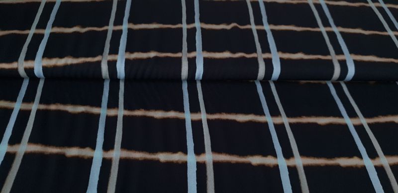 Viscose | abstract vierkant | blauw