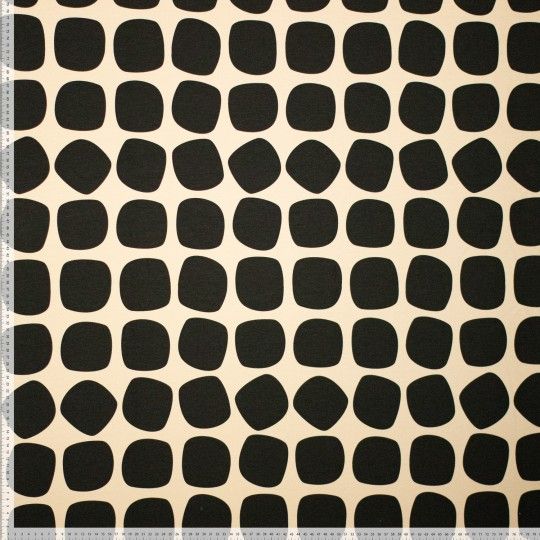 French Terry |  balls zwart/bruin