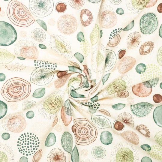 Canvas | circles groen tinten