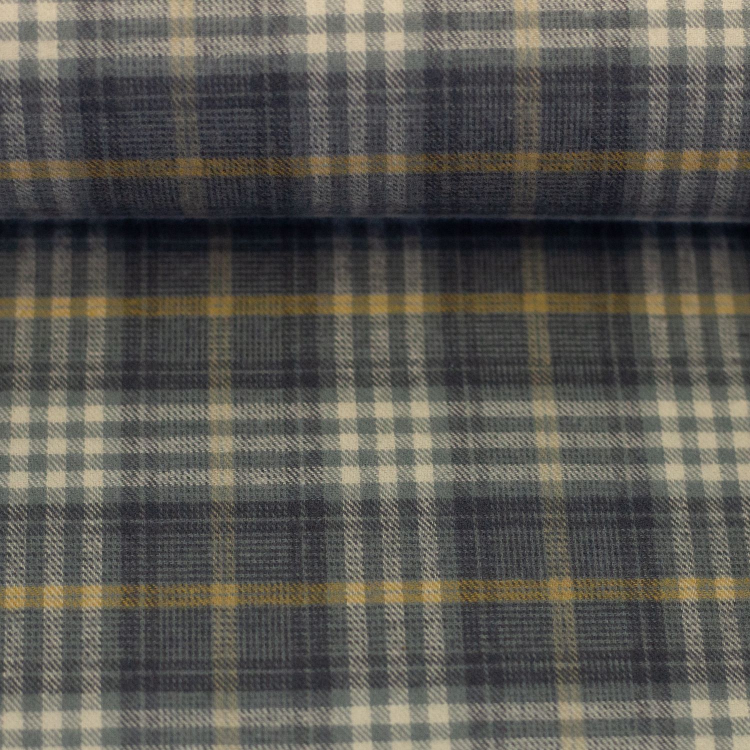 Flanel katoen|Maverick  ruiten bruin/grijs