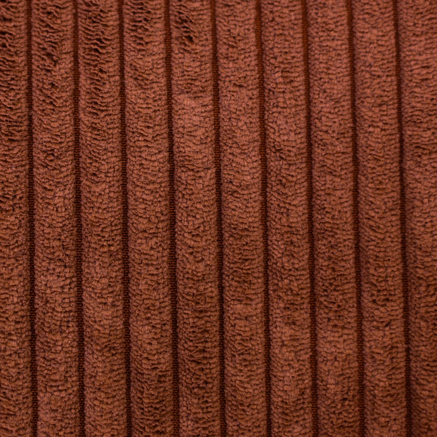 Decostof Wanja ribfluweel | terra cotta