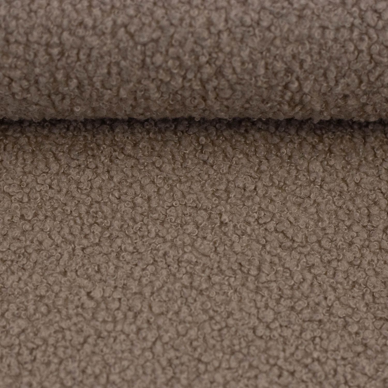 Teddy bouclé fleece | licht bruin