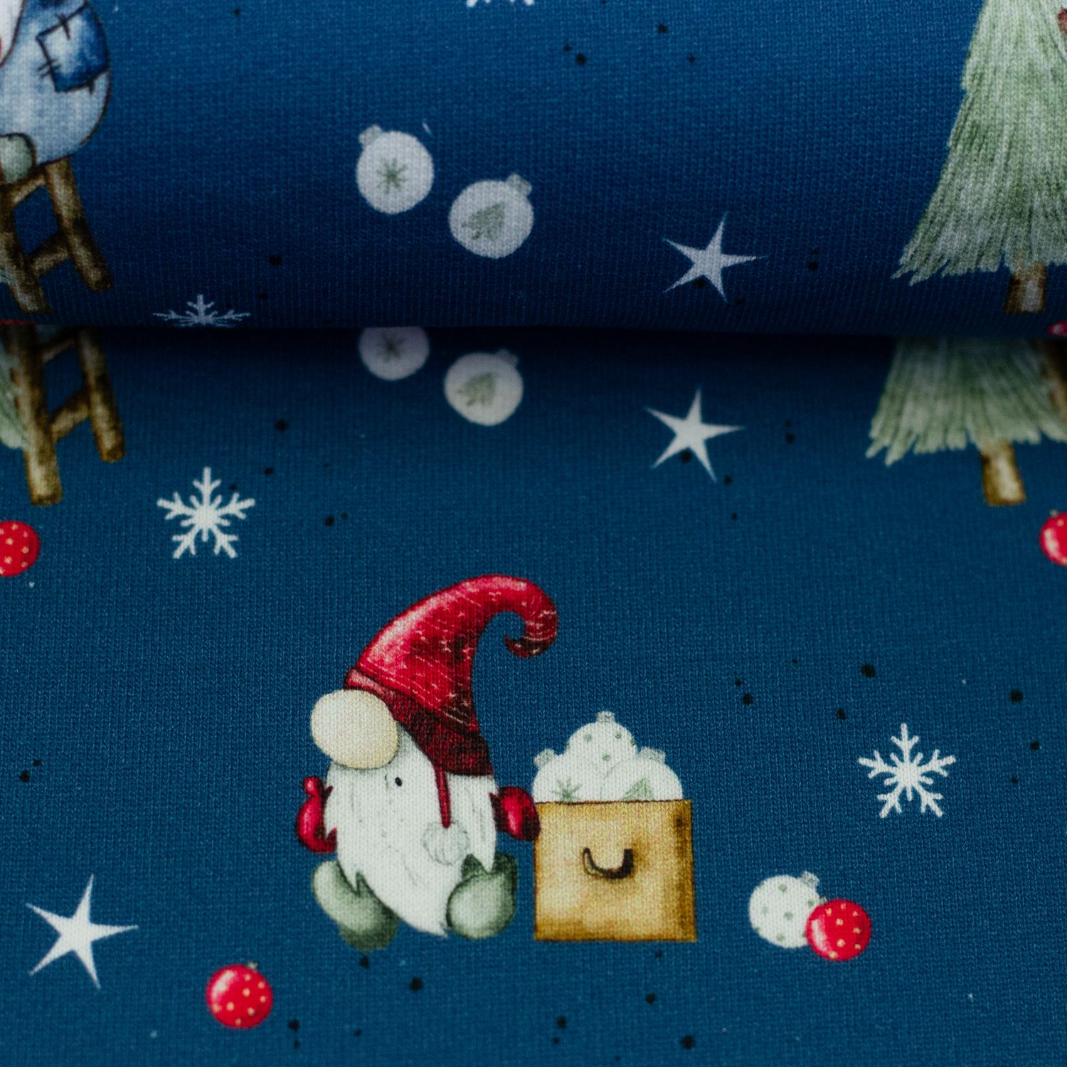 French Terry | Winterwonderland by Sabine Marschall | Gnome