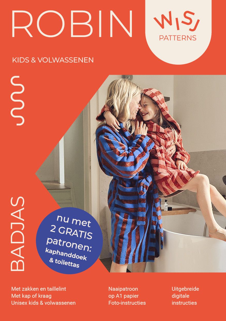 Wisj | Robin badjas | papieren patroon