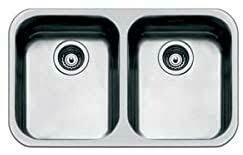 FREGADERO BAJO  TOP 2 CUBETAS UM4040