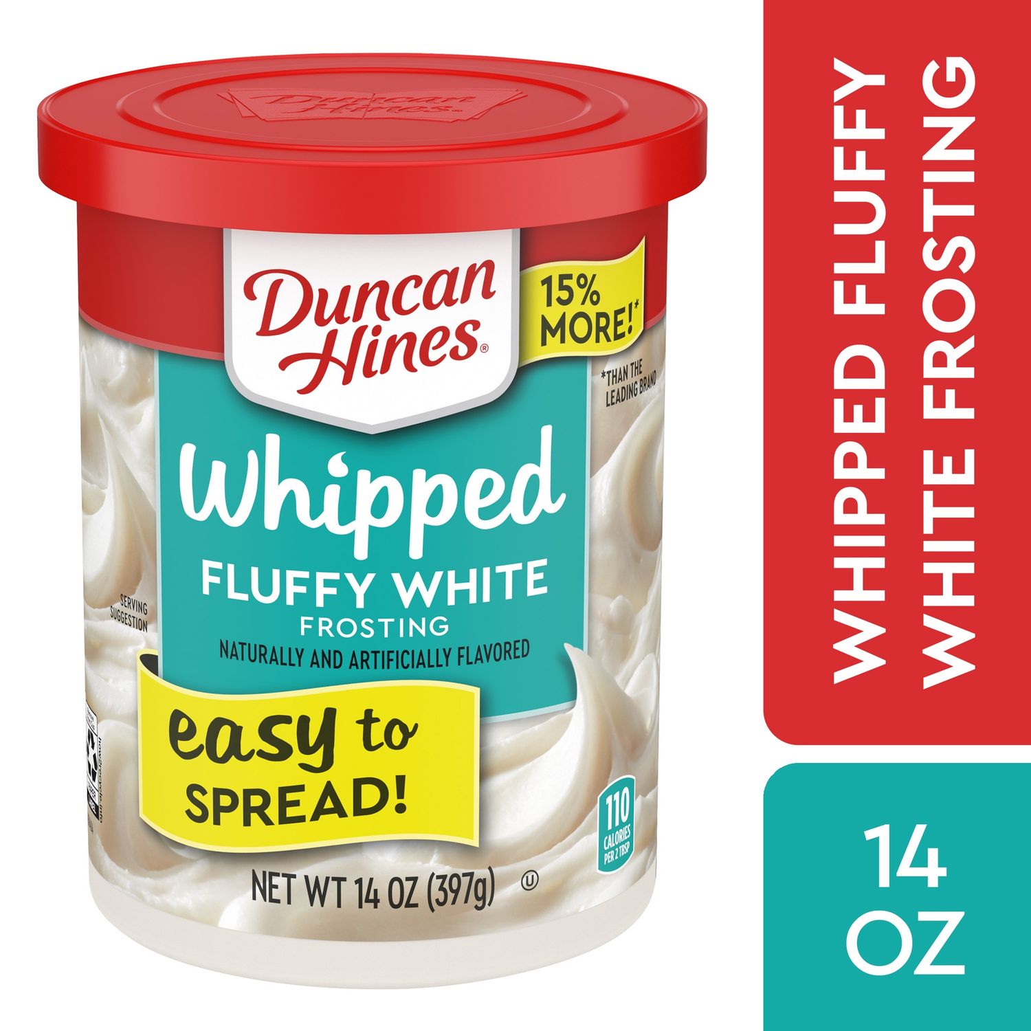 Duncan Hines Whipped White Frosting, 14 OZ