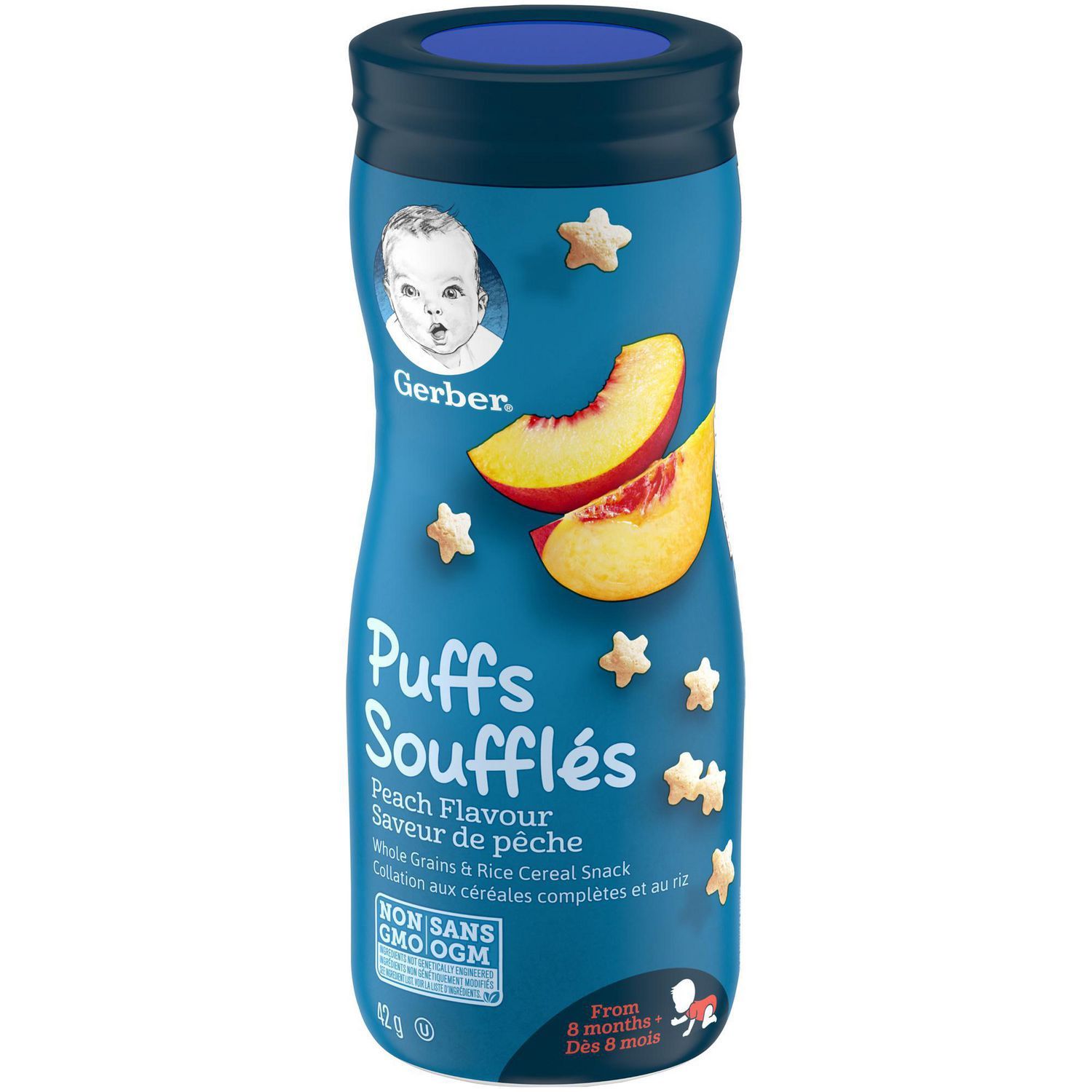 Gerber Puffs Banana, 42 g, Peach