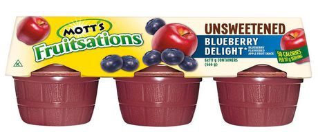 Mott's Fruitsations Mott S Fruitsations Unsweetened Blueberry Delight Apple Sauce