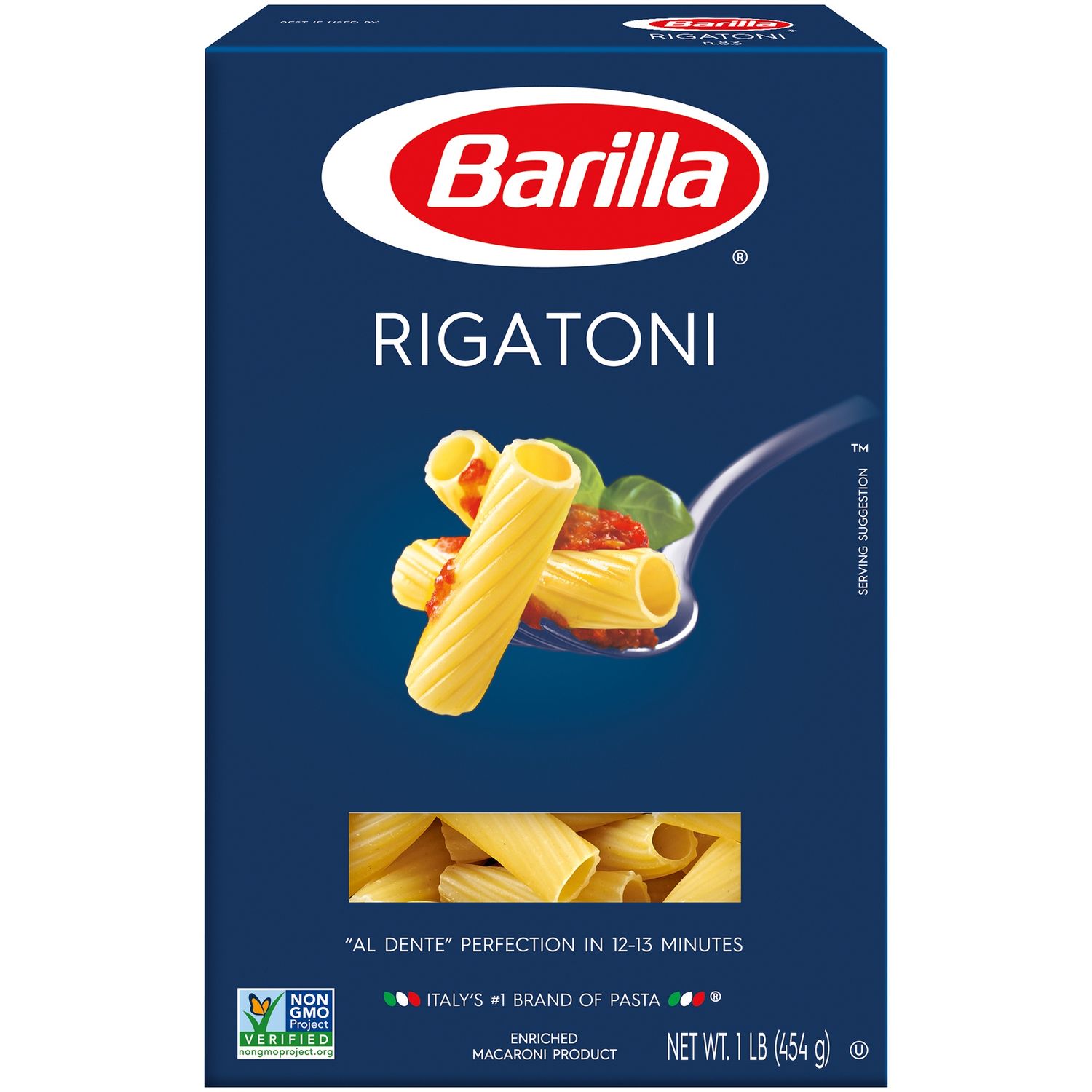 Barilla Classic Blue Box Pasta Rigatoni 16 oz