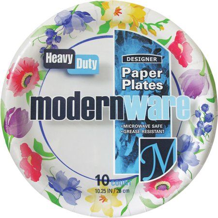 AJM 10-1/4 In. Modern Ware Paper Plate (10 Count)