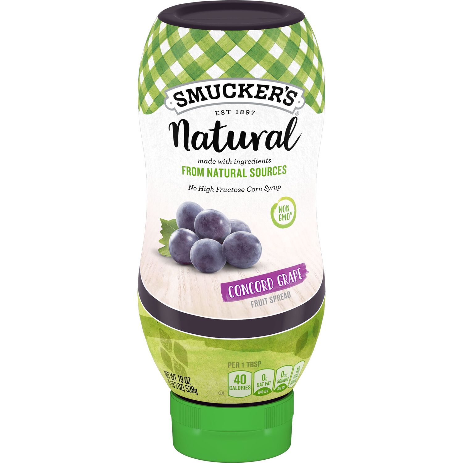 Smucker&#39;s Natural Concord Grape Fruit Spread, 19-Ounce