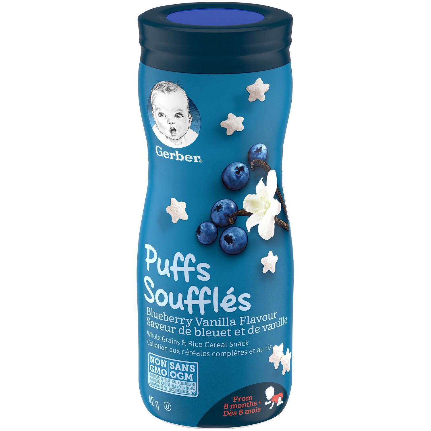 Gerber Puffs, Blueberry Vanilla, Baby Snacks