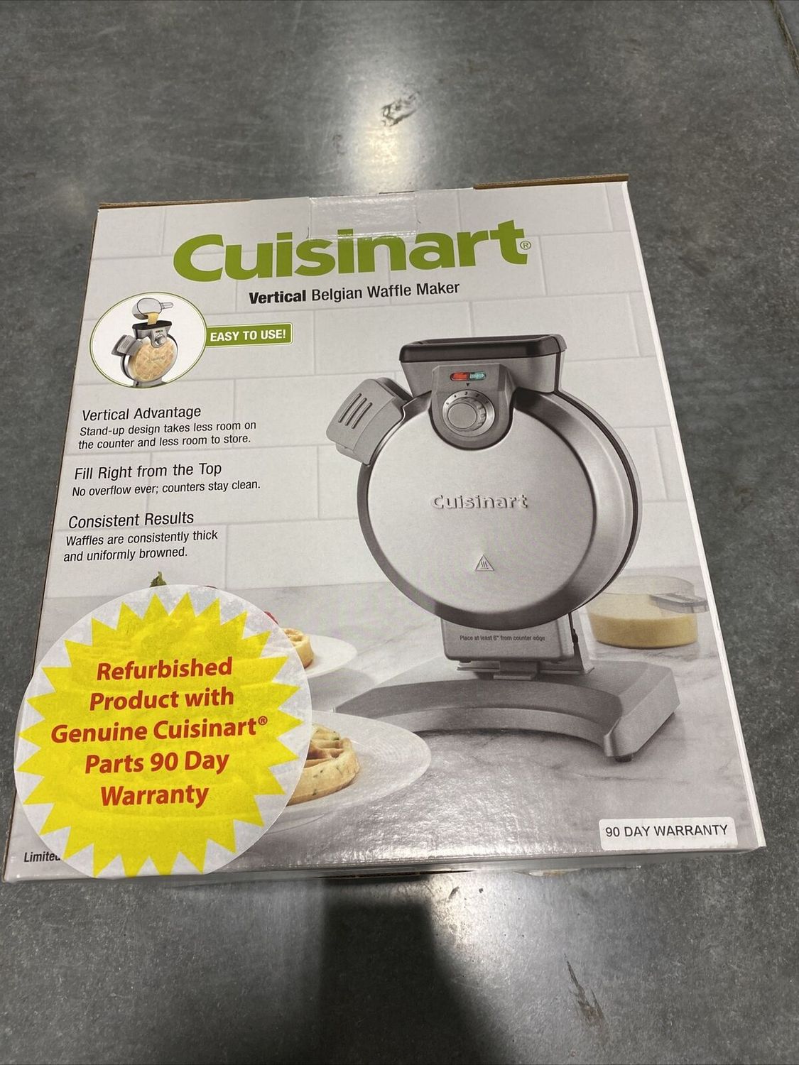 Cuisinart Vertical Waffle Maker, Stainless Steel