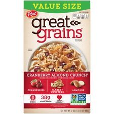 Post, Great Grains Breakfast Cereal, Cranberry Almond, 17 oz