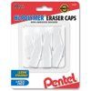 Pentel Hi-Polymer Latex Free White Cap Erasers 10-Pk