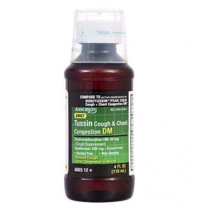 Tussin Cough Syrups Generic Robitussin /dm 4 oz