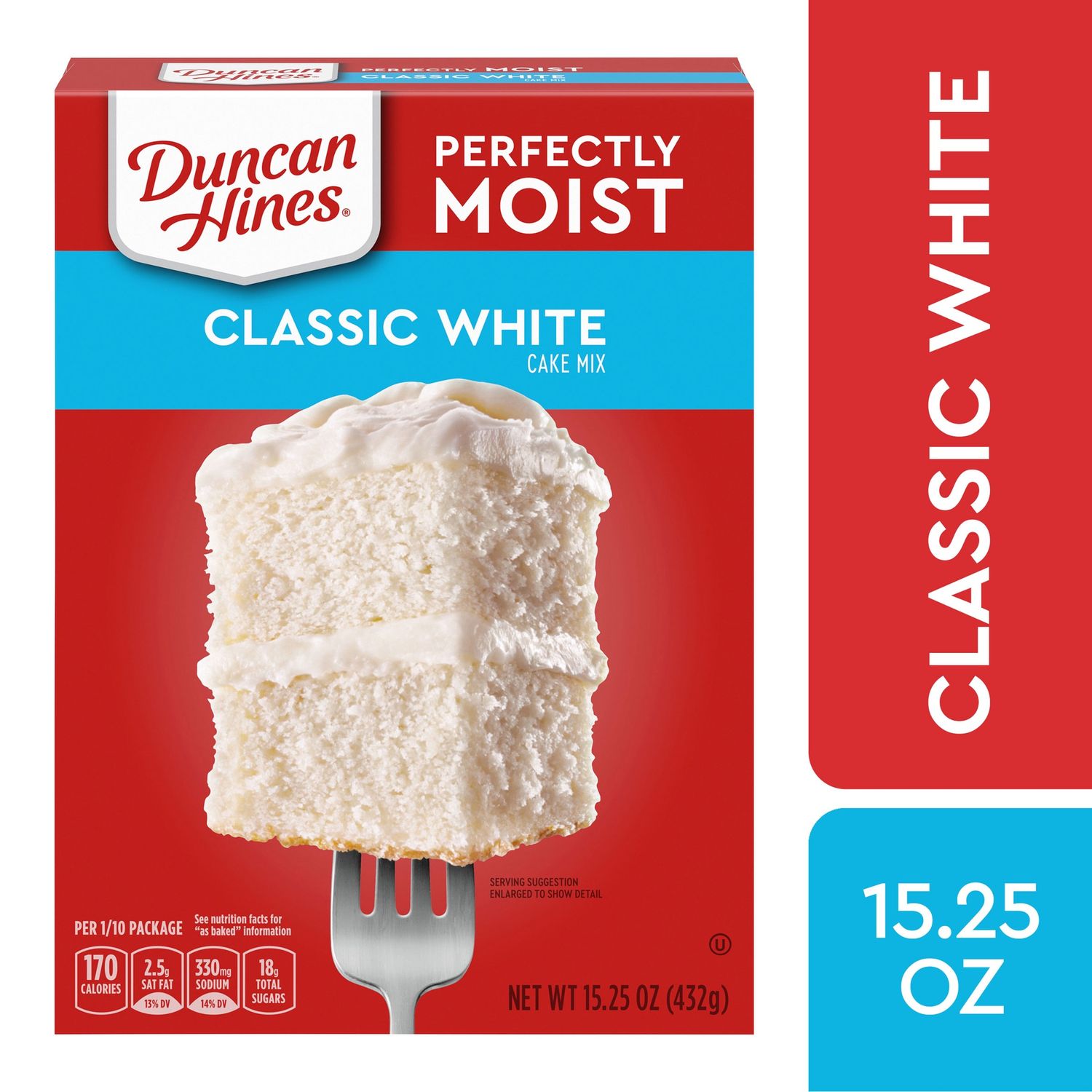 Duncan Hines Classic White Cake Mix 15.25 oz Box