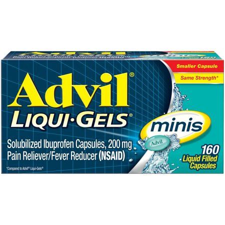 Advil Minis Liqui-gels Pain Reliever 200 Mg 160 Count