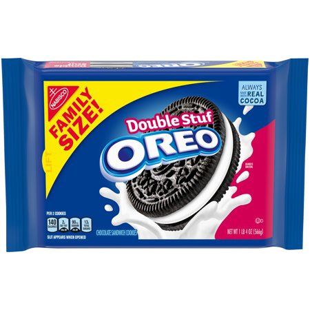 Oreo Double Stuf Chocolate Sandwich Cookies Family Size 20 oz