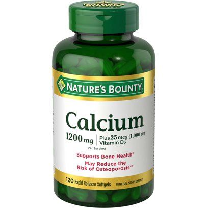 Nature's Bounty Absorbable Calcium, 1200mg, Plus Vitamin D3 25mcg 120 cout