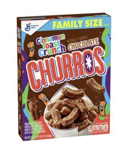 Cinnamon Toast Crunch Chocolate Churros, Cereal with Whole Grain, 19.7 oz