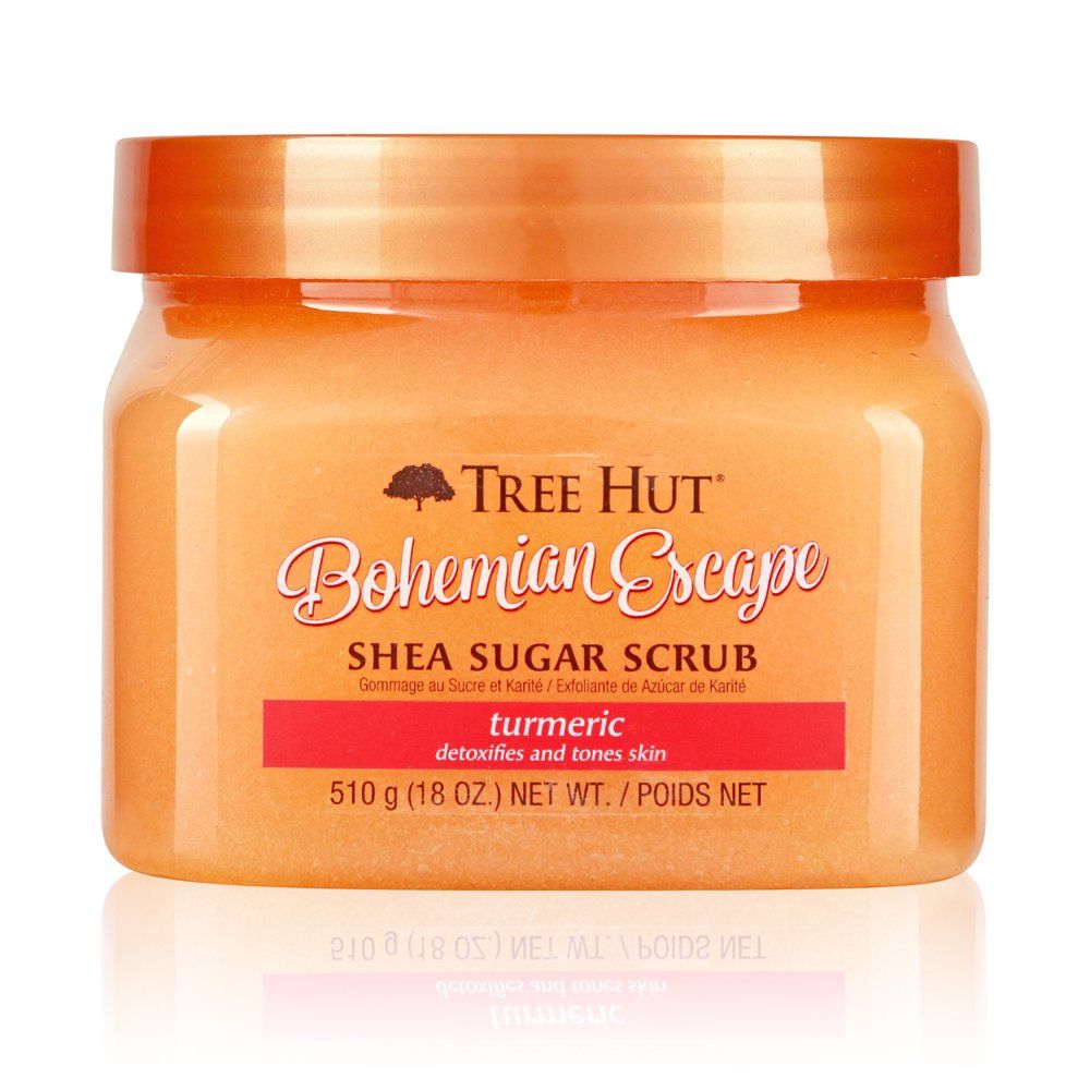 Tree Hut Shea Sugar Scrub Bohemian Escape, 18oz, Ultra Hydrating and Exfoliating Scrub for Nourishing Essential Body Care