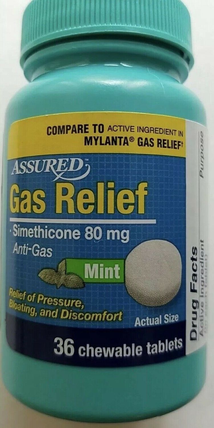 Gas Relief Bloating Pressure Chewable Tablet