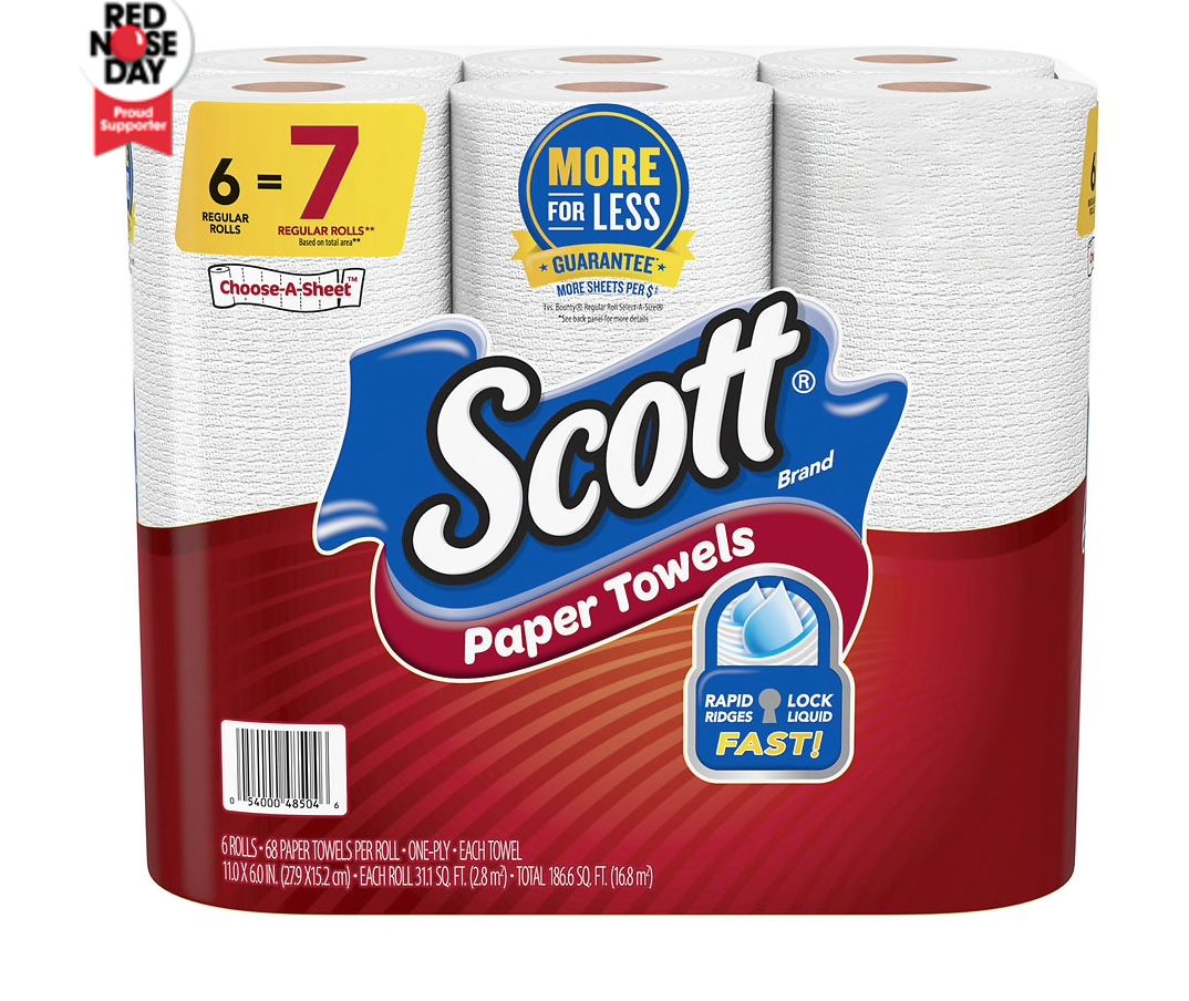 Paper Towels Choose-A-Sheet Regular Rolls 6 pack