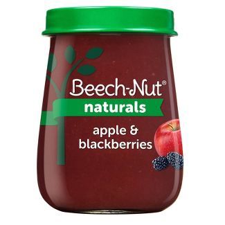 Beech-Nut Naturals Baby Food Jar, Stage 2, Apple &amp; Blackberries, 4 oz