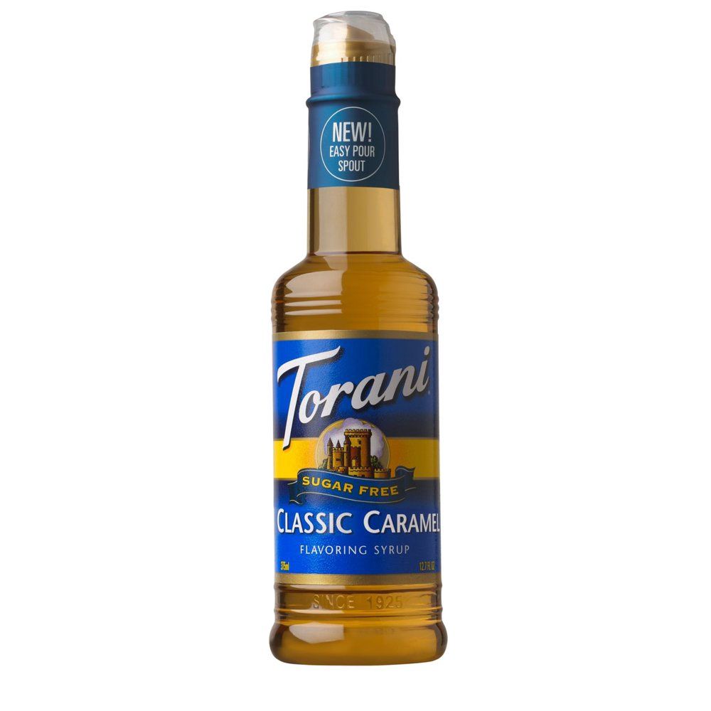 Torani Flavoring Syrup Sugar Free Caramel 12.7 Fluid Ounce Bottle