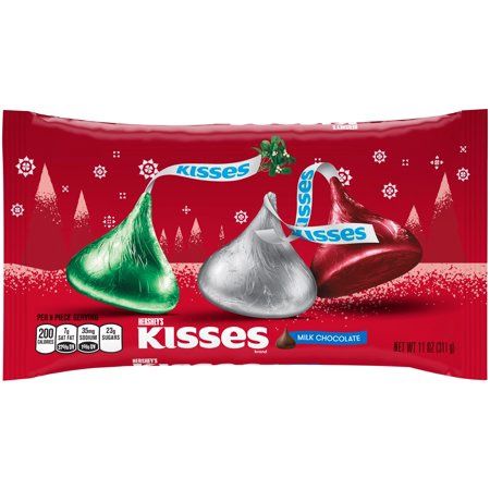 Hershey&#39;s, Kisses Holiday Milk Chocolates, 11 Oz