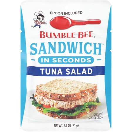 Bumble Bee Sandwich in Seconds Tuna Salad Pouch, High Protein, Tuna Fish, 2.5 Ou