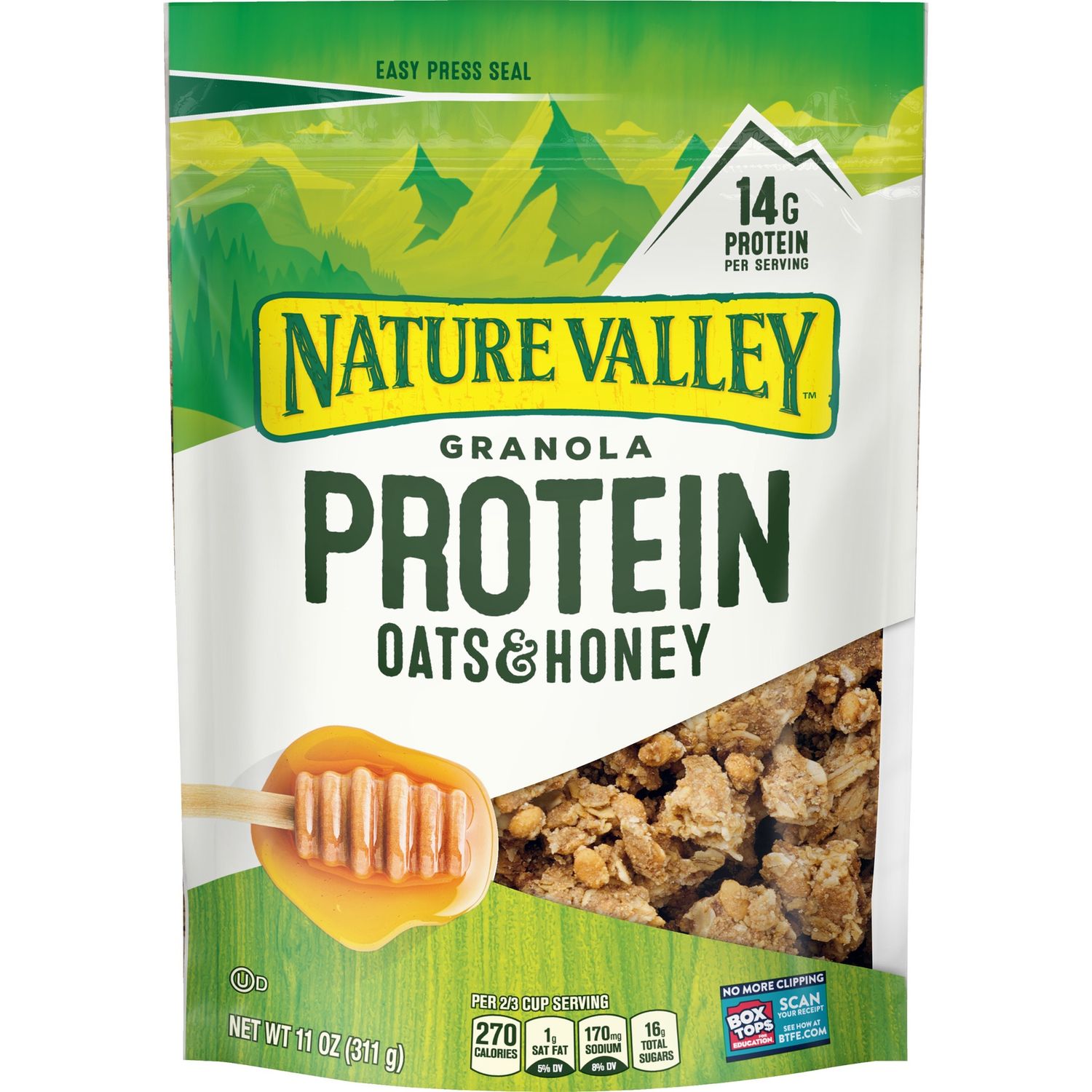 Nature Valley Granola, Protein, Oats &amp; Honey, 11 oz