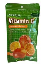 Assured Vitamin C Drops Citrus Cough Throat Cold Flu Suppressant