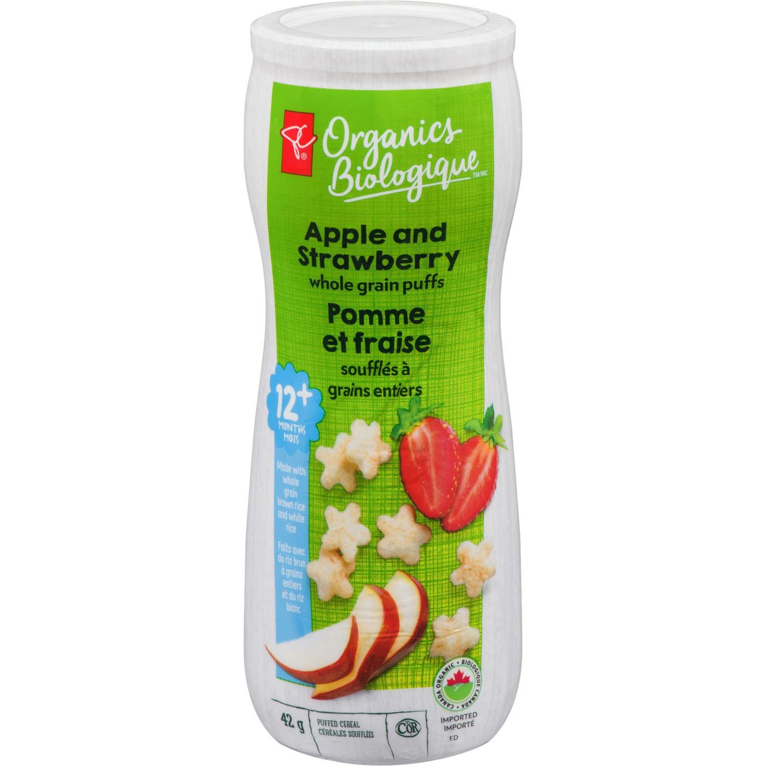 Whole Grain Puffs Apple &amp; Strawberry