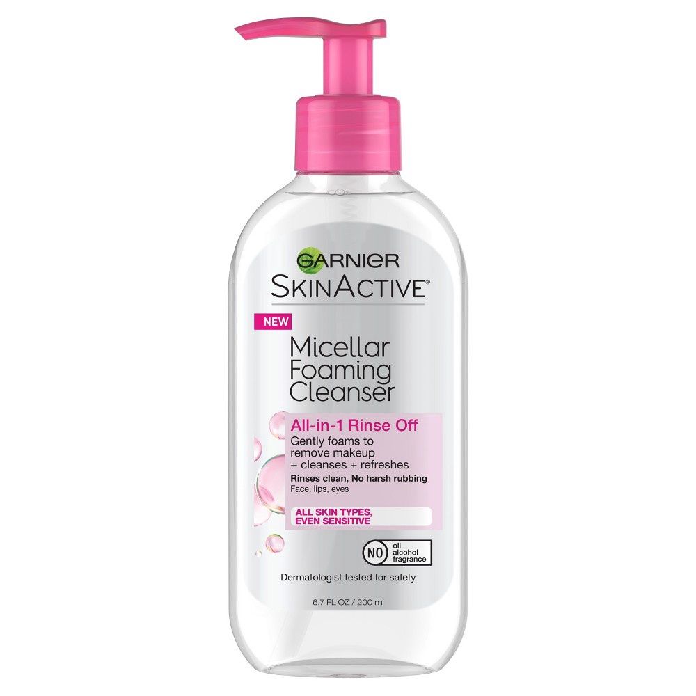Garnier SkinActive Micellar Foaming Face Wash, 6.7 fl. oz.