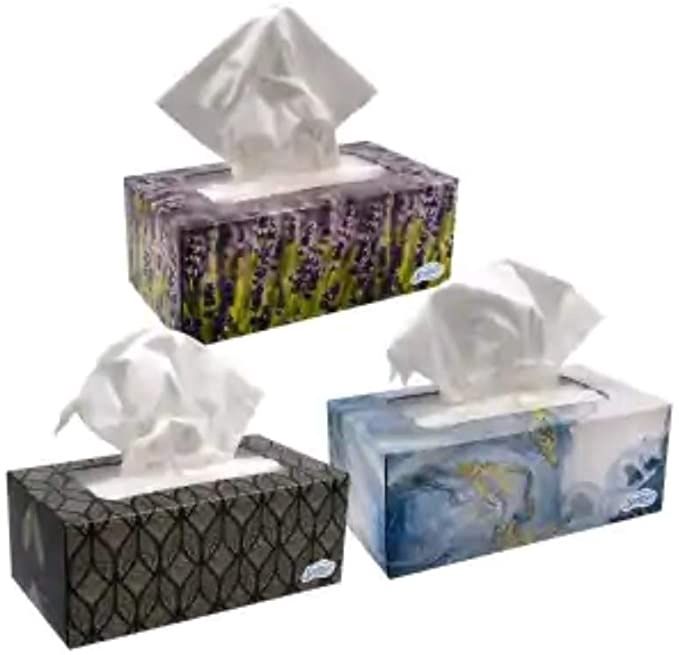 Scotties Facial Tissue Boxes Hypoallergenic Unscented Soft 296 Sheets