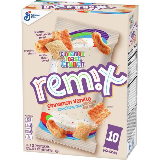 Cinnamon Toast Crunch Remix, Multipack, Snack Mix, 10 Pouches