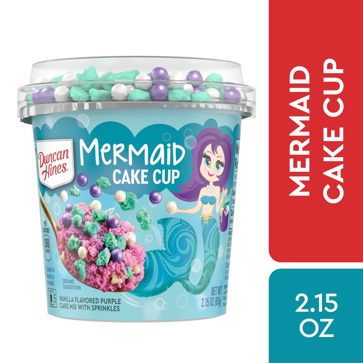 Duncan Hines Mermaid Cake Cup, 2.15 OZ