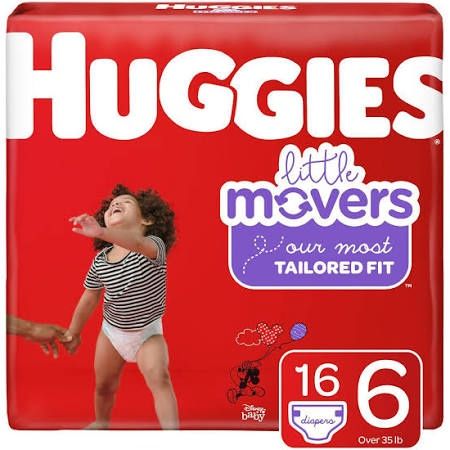 Huggies Little Movers Diapers - Size 6 (16ct)