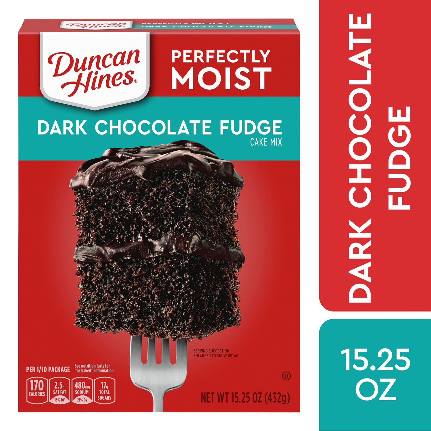 Duncan Hines Classic Dark Chocolate Fudge Cake Mix 15.25 oz