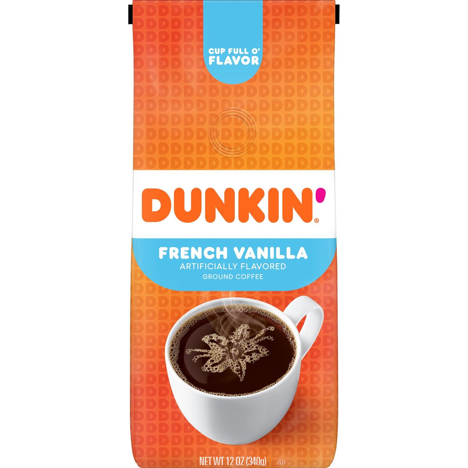Dunkin&#39; French Vanilla Flavored Coffee, 12-Ounce
